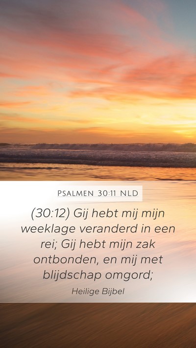 Psalmen 30:11 NLD Bible Verse Image