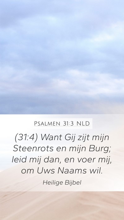 Psalmen 31:3 NLD Bible Verse Image