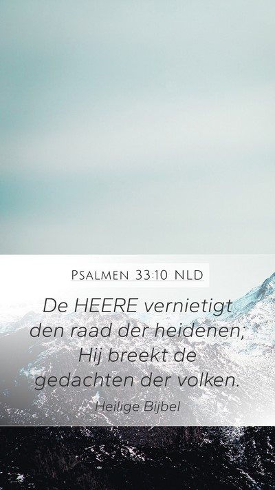 Psalmen 33:10 NLD Bible Verse Image