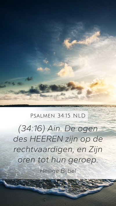 Psalmen 34:15 NLD Bible Verse Image