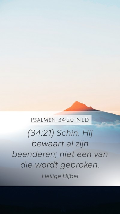 Psalmen 34:20 NLD Bible Verse Image