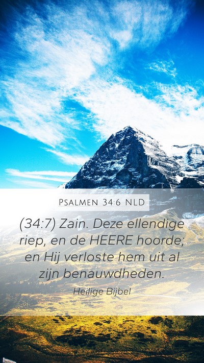 Psalmen 34:6 NLD Bible Verse Image