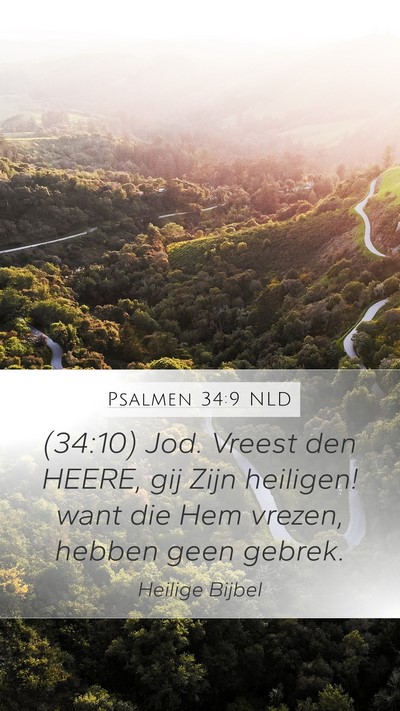 Psalmen 34:9 NLD Bible Verse Image