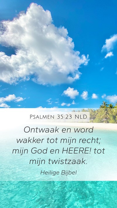 Psalmen 35:23 NLD Bible Verse Image