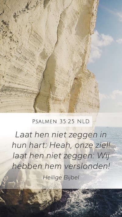 Psalmen 35:25 NLD Bible Verse Image