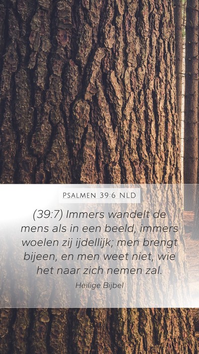 Psalmen 39:6 NLD Bible Verse Image