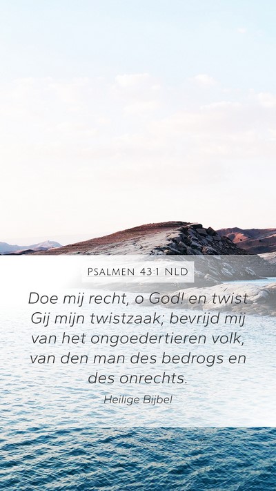 Psalmen 43:1 NLD Bible Verse Image