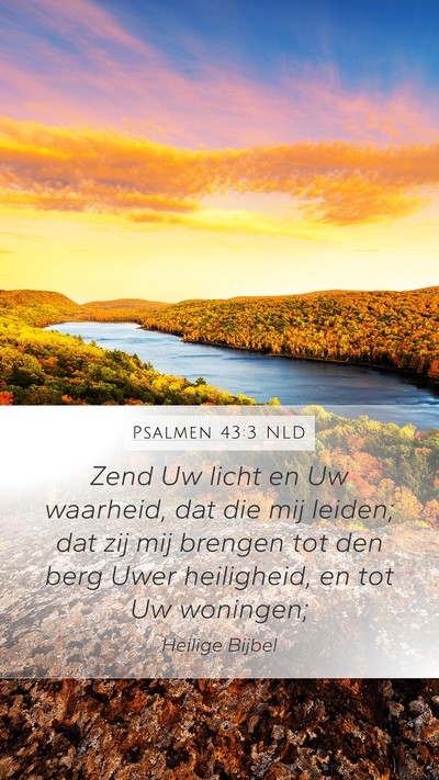 Psalmen 43:3 NLD Bible Verse Image