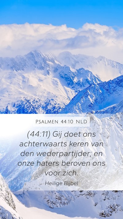 Psalmen 44:10 NLD Bible Verse Image
