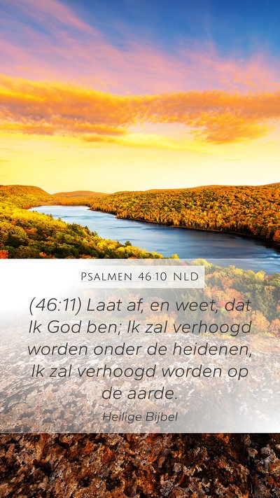 Psalmen 46:10 NLD Bible Verse Image