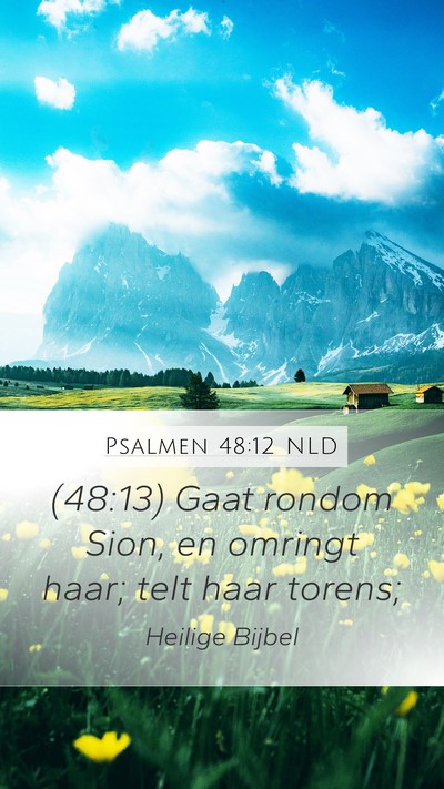 Psalmen 48:12 NLD Bible Verse Image