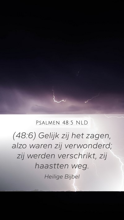 Psalmen 48:5 NLD Bible Verse Image