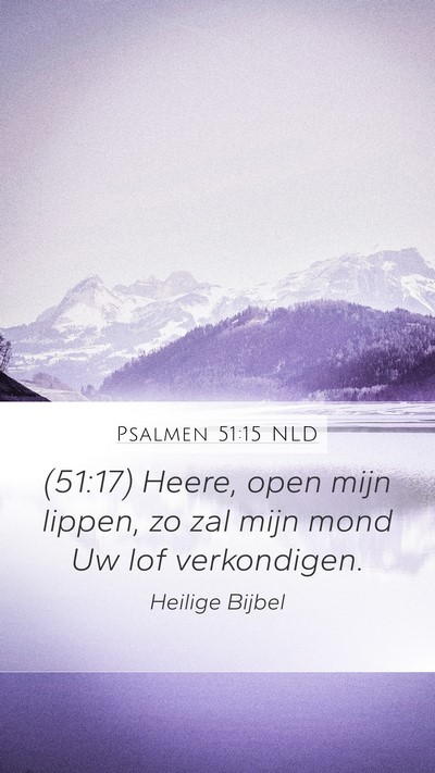Psalmen 51:15 NLD Bible Verse Image