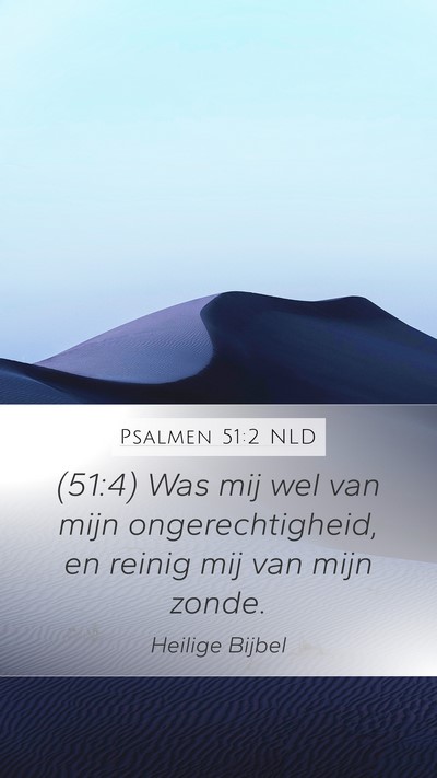 Psalmen 51:2 NLD Bible Verse Image