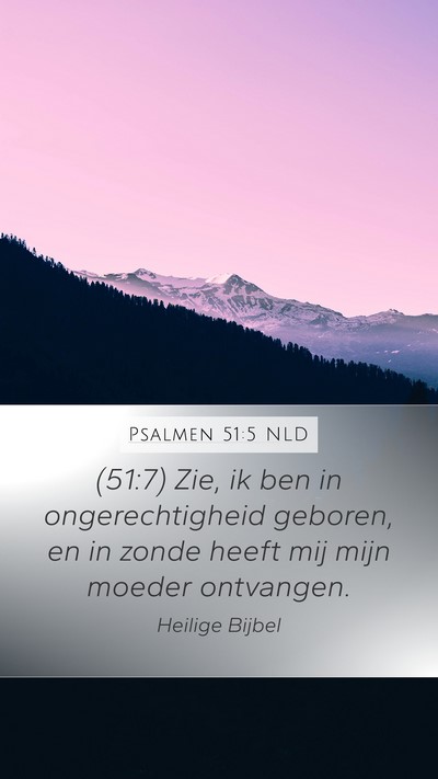 Psalmen 51:5 NLD Bible Verse Image