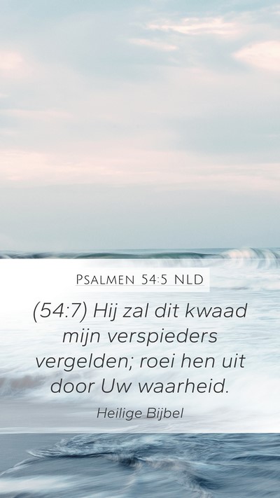 Psalmen 54:5 NLD Bible Verse Image