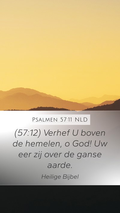 Psalmen 57:11 NLD Bible Verse Image