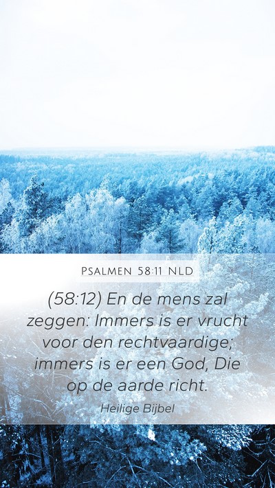 Psalmen 58:11 NLD Bible Verse Image