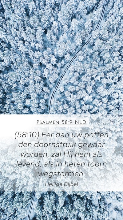 Psalmen 58:9 NLD Bible Verse Image