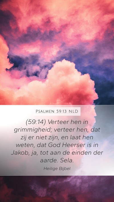 Psalmen 59:13 NLD Bible Verse Image