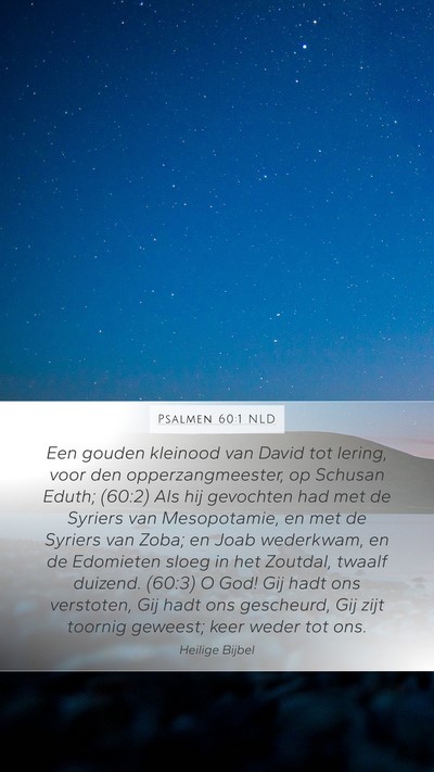 Psalmen 60:1 NLD Bible Verse Image