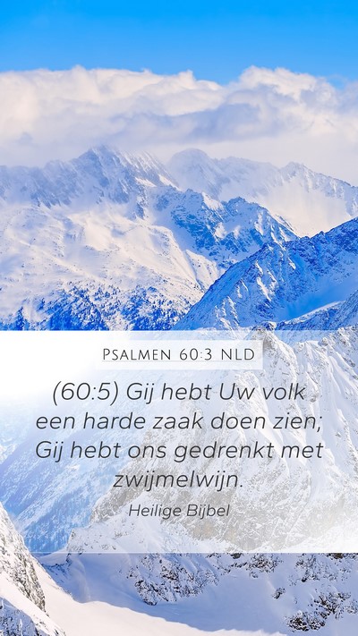 Psalmen 60:3 NLD Bible Verse Image