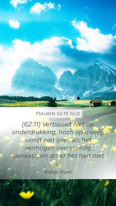 Psalmen 62:10 NLD Bible Verse Image