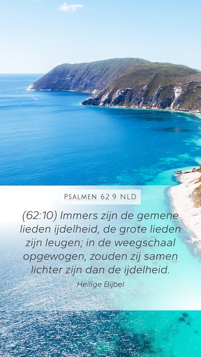 Psalmen 62:9 NLD Bible Verse Image