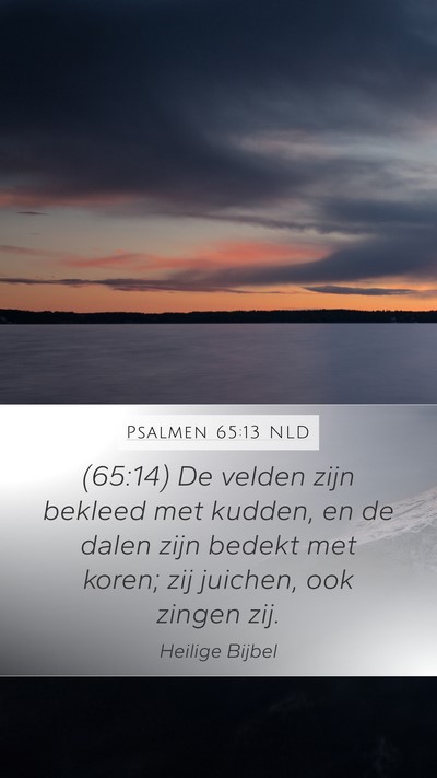 Psalmen 65:13 NLD Bible Verse Image