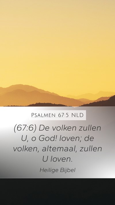Psalmen 67:5 NLD Bible Verse Image