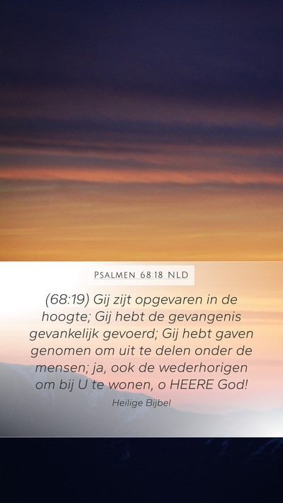 Psalmen 68:18 NLD Bible Verse Image