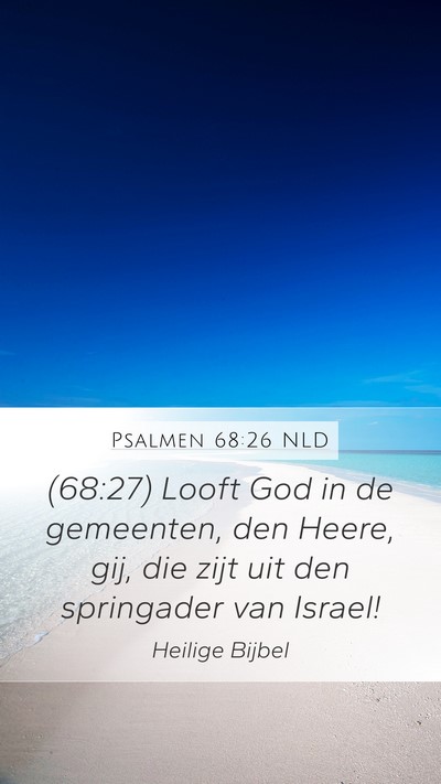 Psalmen 68:26 NLD Bible Verse Image