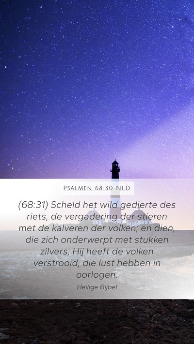 Psalmen 68:30 NLD Bible Verse Image