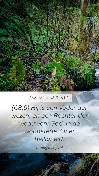 Psalmen 68:5 NLD Bible Verse Image
