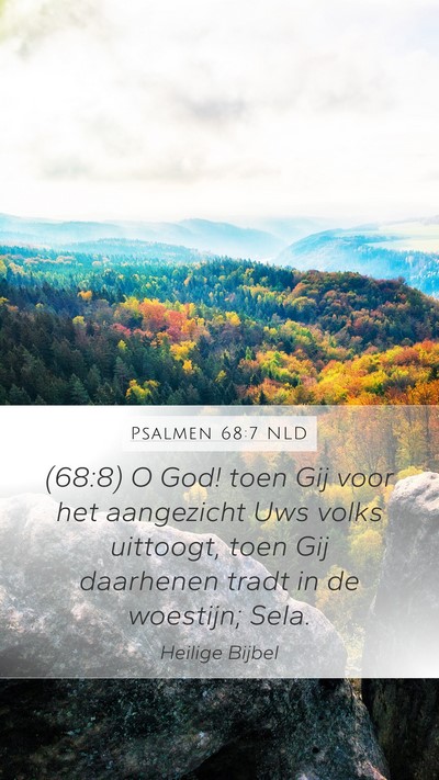 Psalmen 68:7 NLD Bible Verse Image