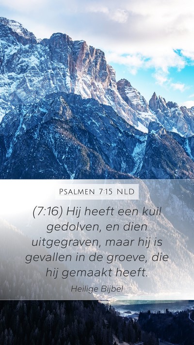Psalmen 7:15 NLD Bible Verse Image