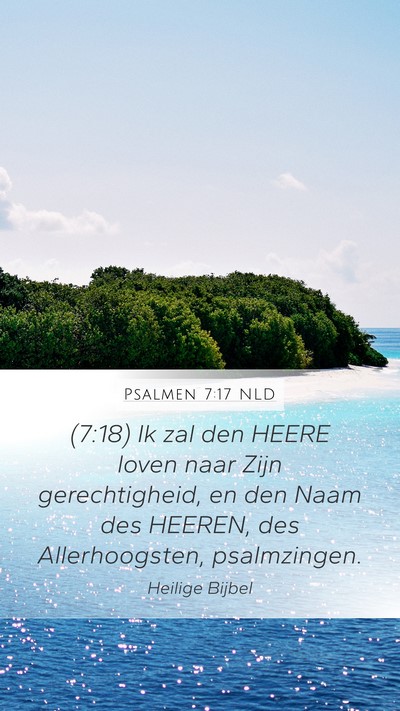 Psalmen 7:17 NLD Bible Verse Image