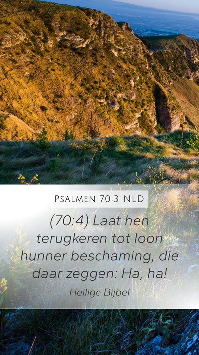 Psalmen 70:3 NLD Bible Verse Image