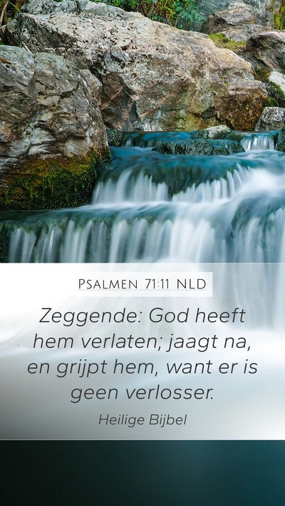 Psalmen 71:11 NLD Bible Verse Image
