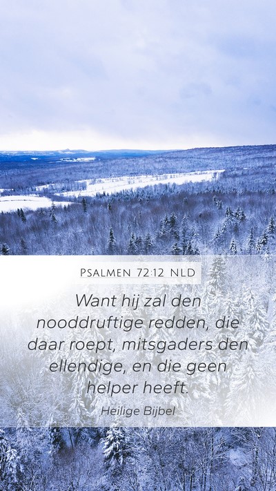 Psalmen 72:12 NLD Bible Verse Image