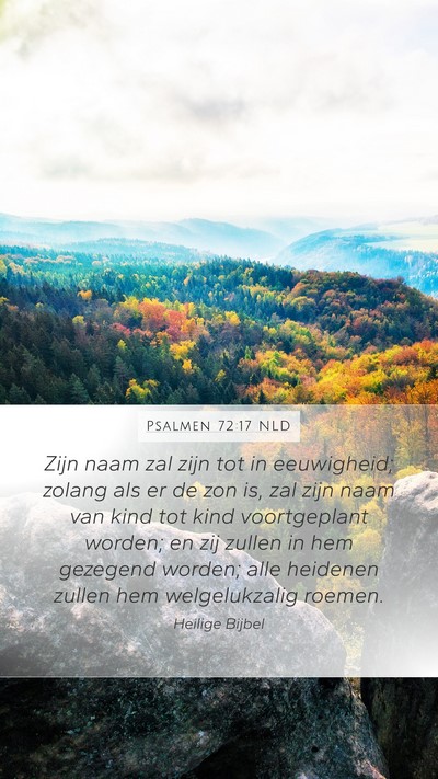Psalmen 72:17 NLD Bible Verse Image