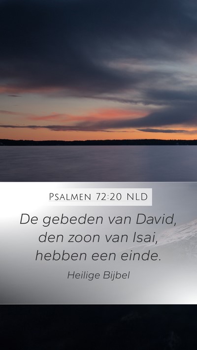 Psalmen 72:20 NLD Bible Verse Image
