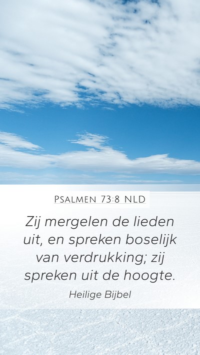 Psalmen 73:8 NLD Bible Verse Image