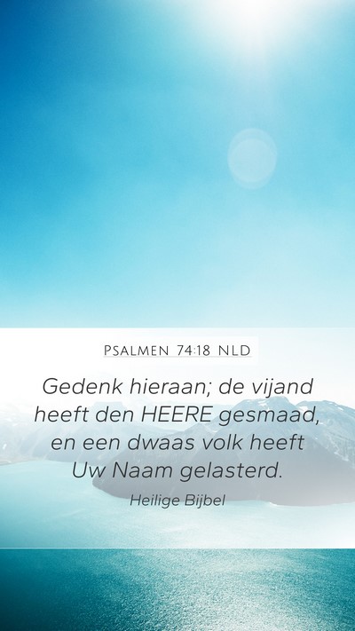 Psalmen 74:18 NLD Bible Verse Image