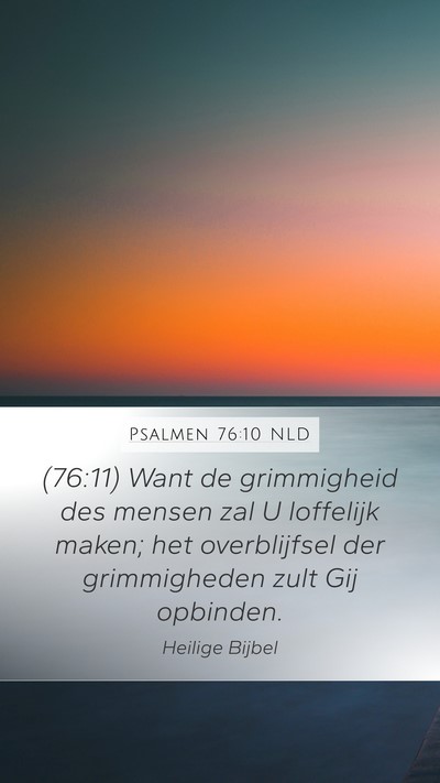 Psalmen 76:10 NLD Bible Verse Image
