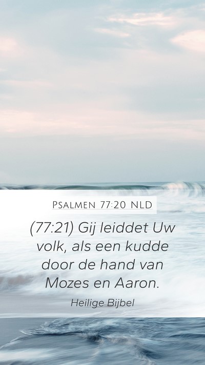 Psalmen 77:20 NLD Bible Verse Image