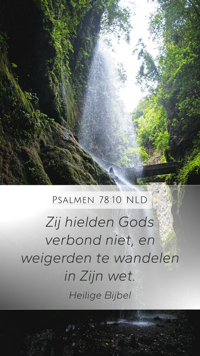 Psalmen 78:10 NLD Bible Verse Image