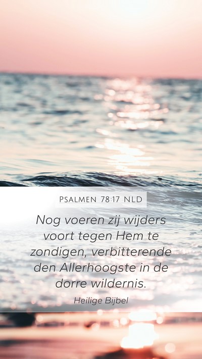 Psalmen 78:17 NLD Bible Verse Image