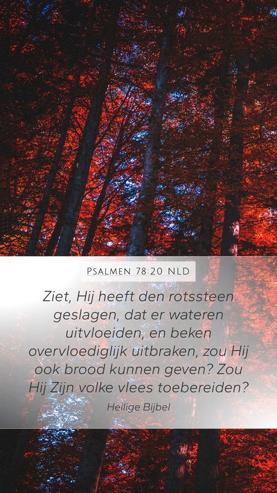 Psalmen 78:20 NLD Bible Verse Image