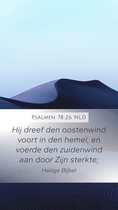 Psalmen 78:26 NLD Bible Verse Image